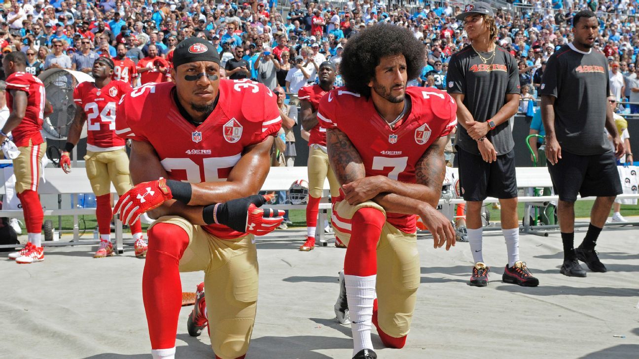 NFL players who protested during national anthem in Week 2