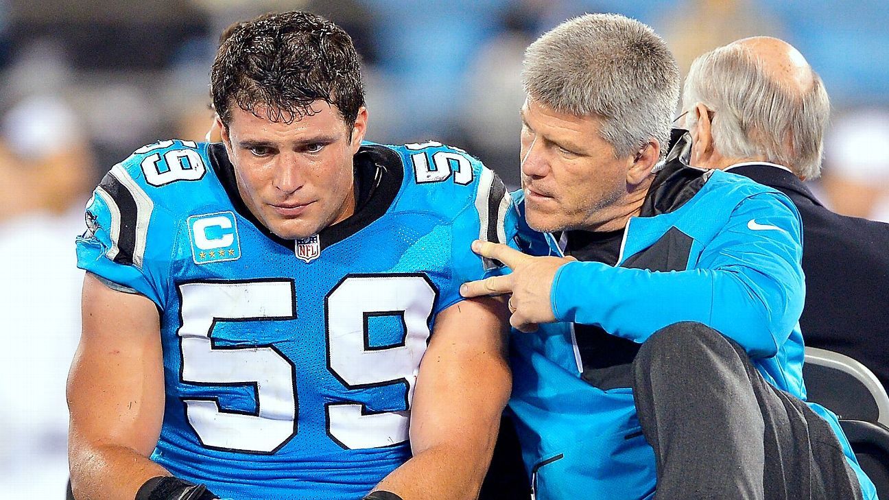 No timetable on Luke Kuechly return, but players aren't focused on that