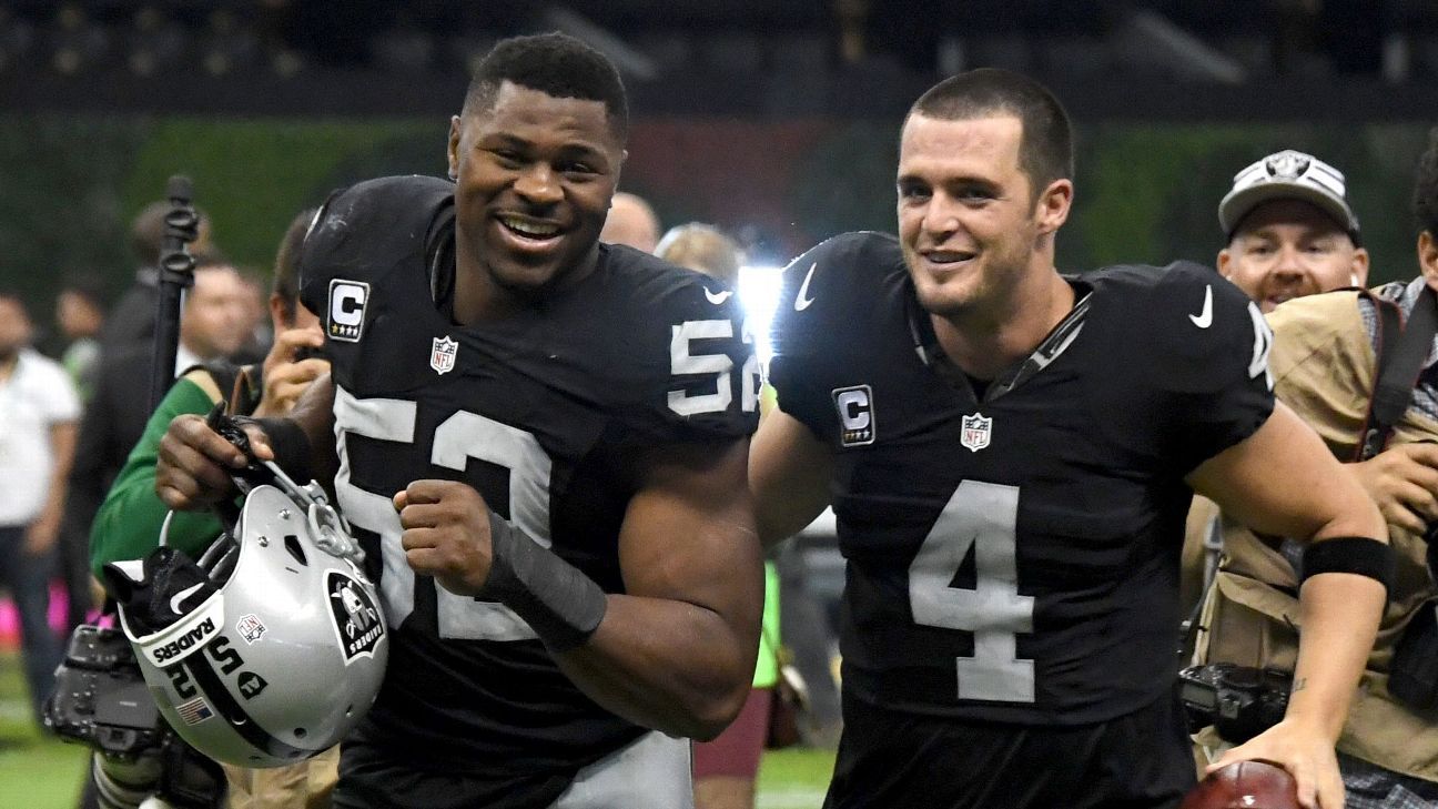 Is the Derek Carr-Khalil Mack combo the best in the division?