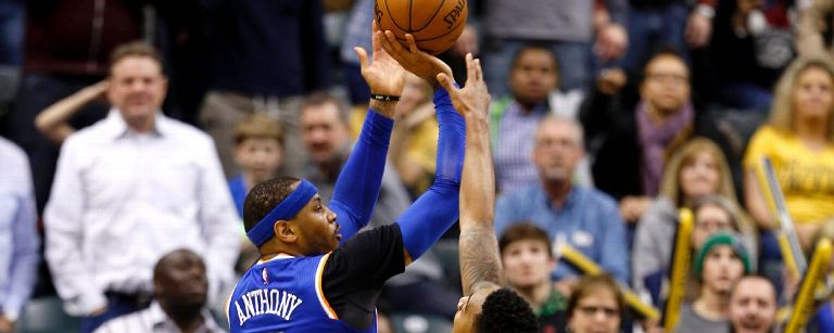 Knicks held on to beat the Pacers.