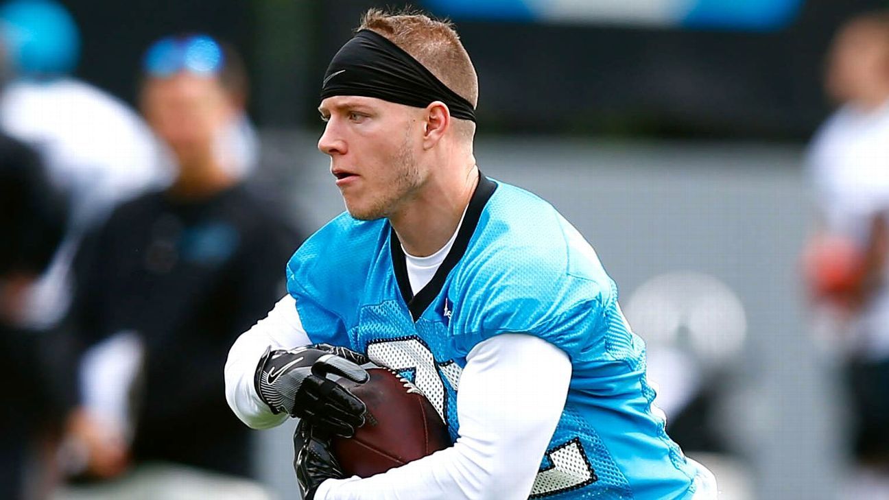 Christian McCaffrey's speed stands out in Panthers' rookie minicamp