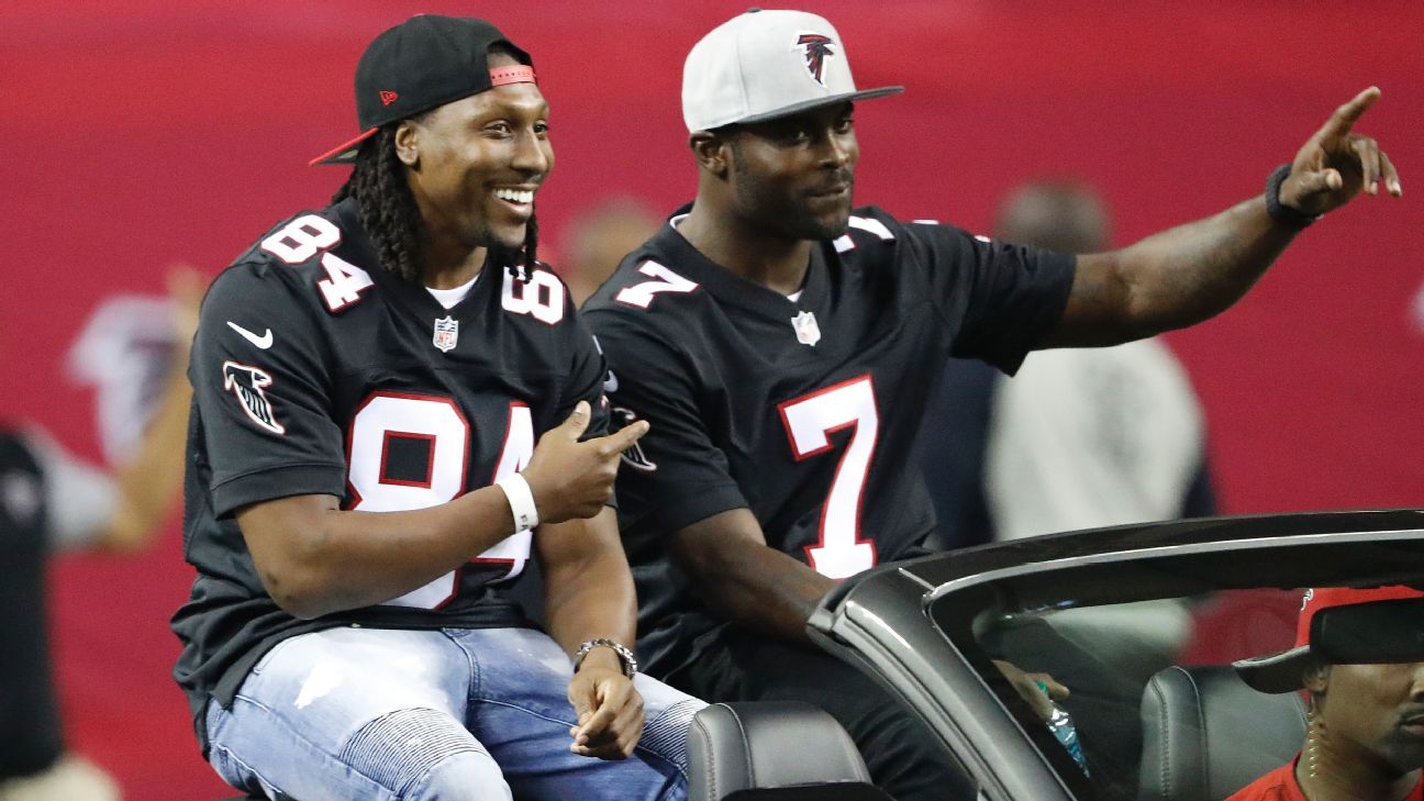 Falcons honor Vick, White, may retire jerseys