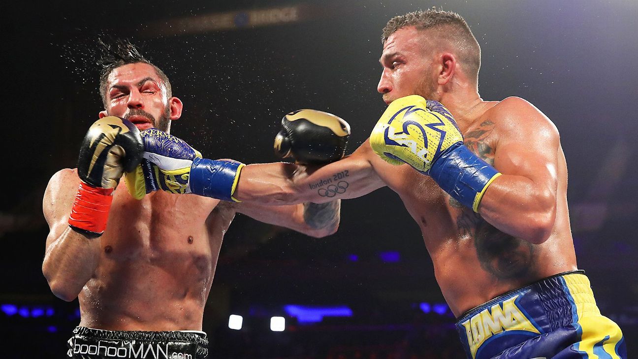 Vasilii Lomachenko noqueó a Jorge Linares para ganar el título ligero