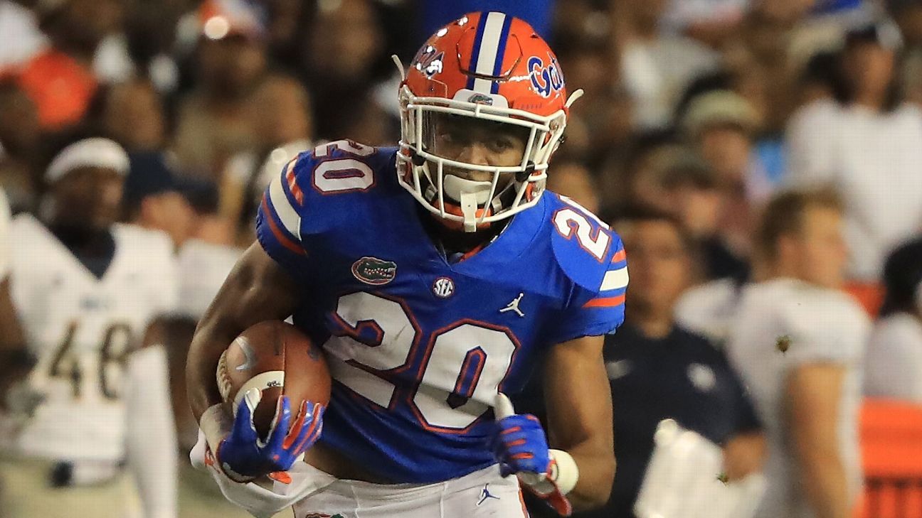 Florida RB Malik Davis to miss 'extended period' with broken foot