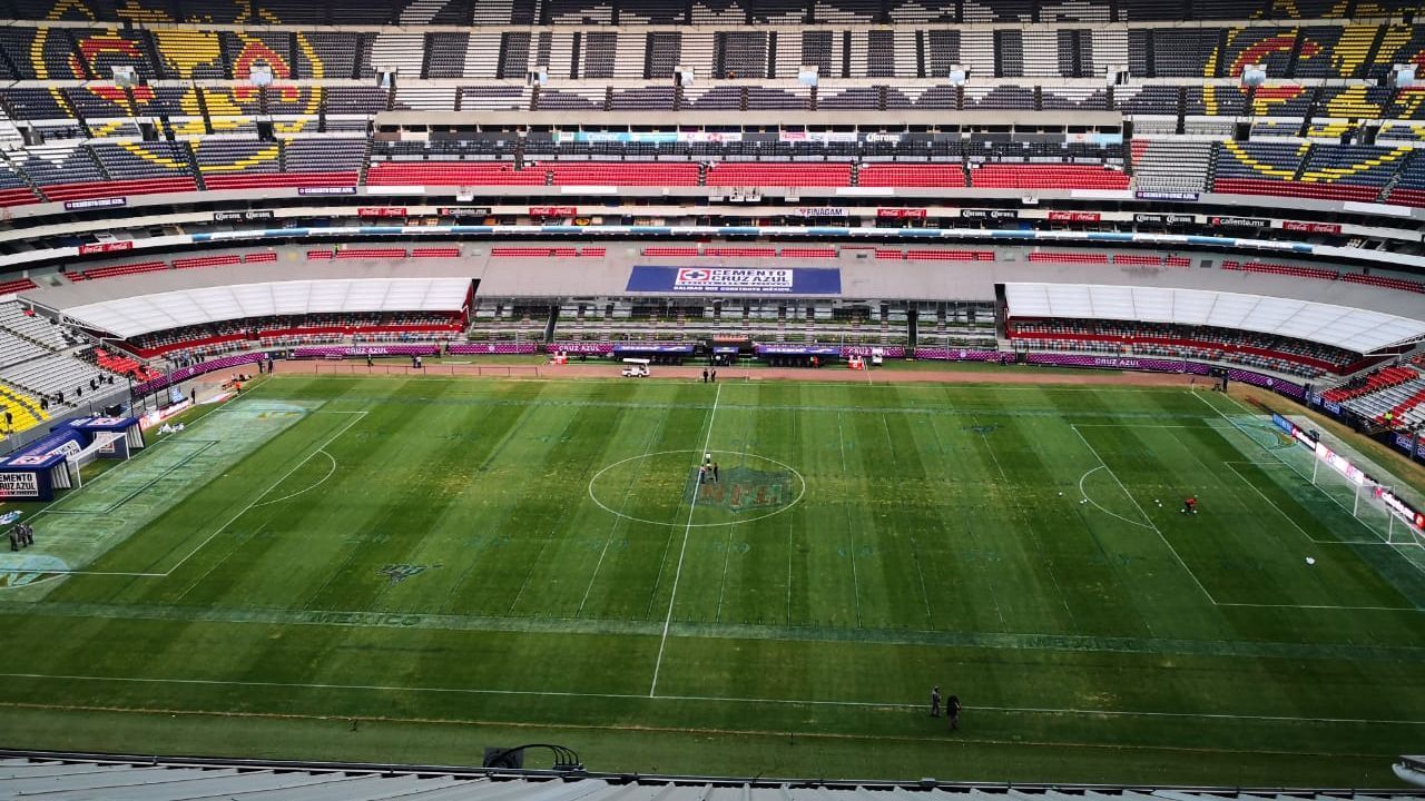 Cancha del Estadio Azteca dañada tras partido de NFL