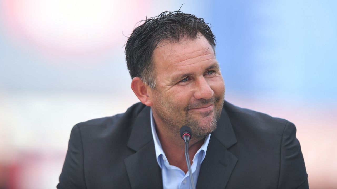 Diego Dabove en su presentación en San Lorenzo: 