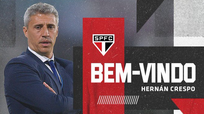 Hernán Crespo fue anunciado como nuevo DT de San Pablo