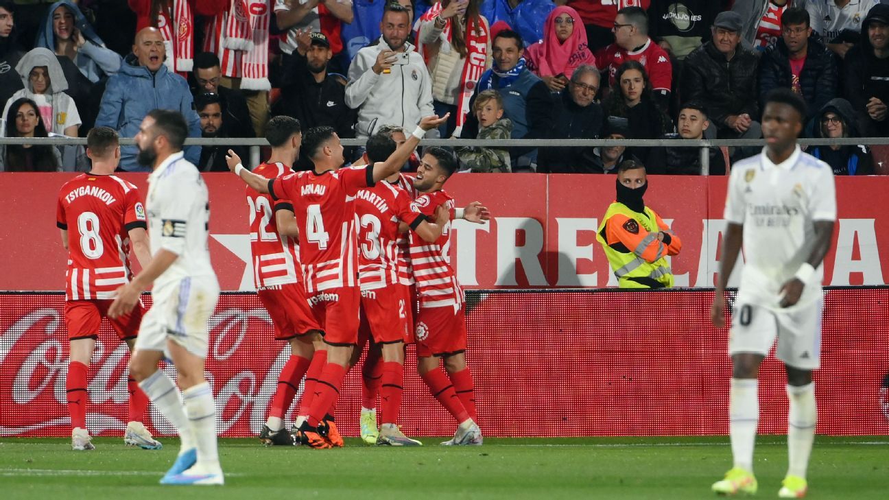 El Girona expone su sorprendente liderato frente al Real Madrid - ESPN