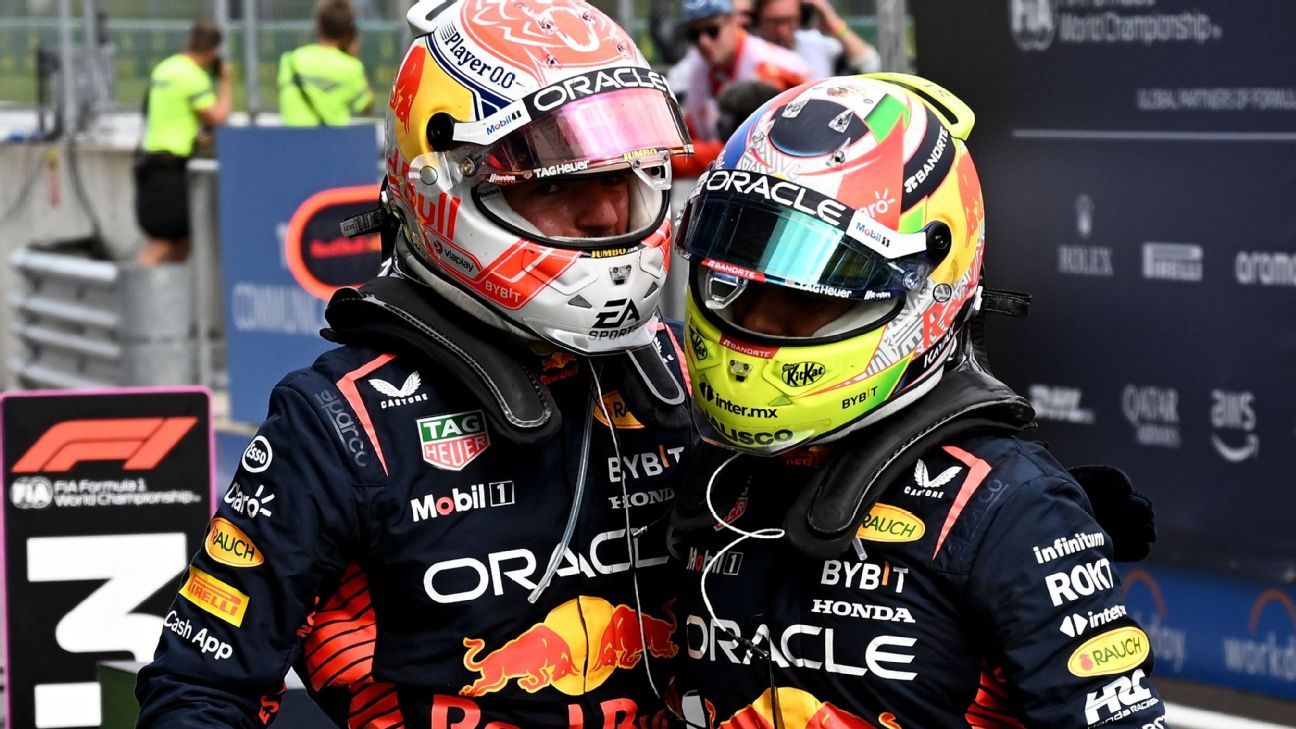 Checo Perez finishes third in Austria, after starting 15th - ESPN