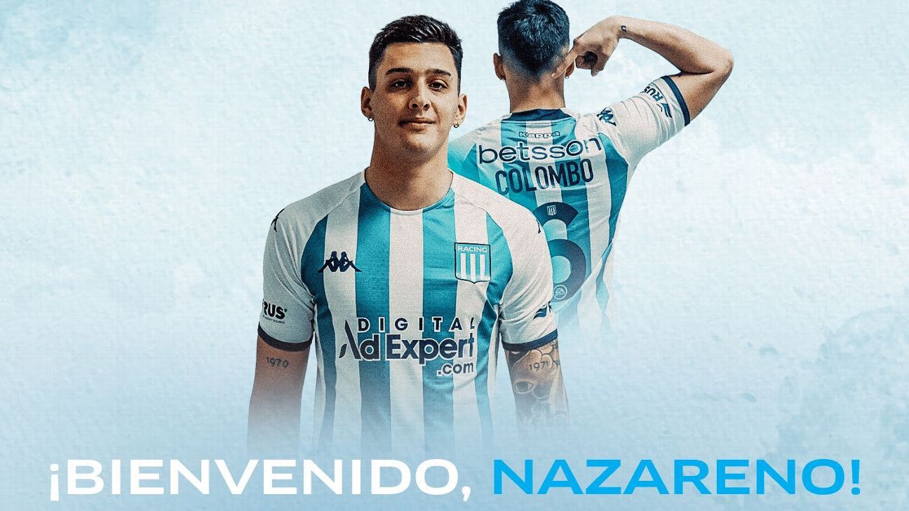 Racing confirmó la firma de Nazareno Colombo - ESPN