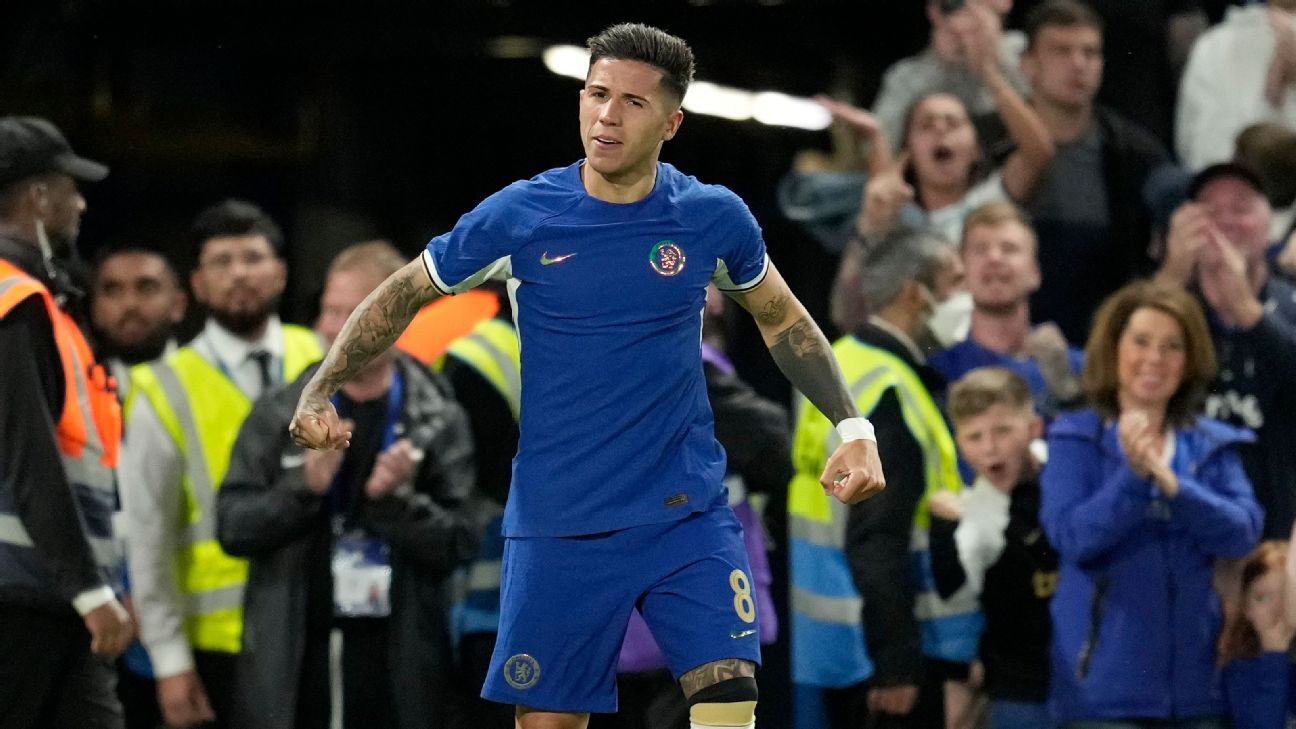 Enzo Fernández marcó su primer gol para Chelsea en la Carabao Cup - ESPN