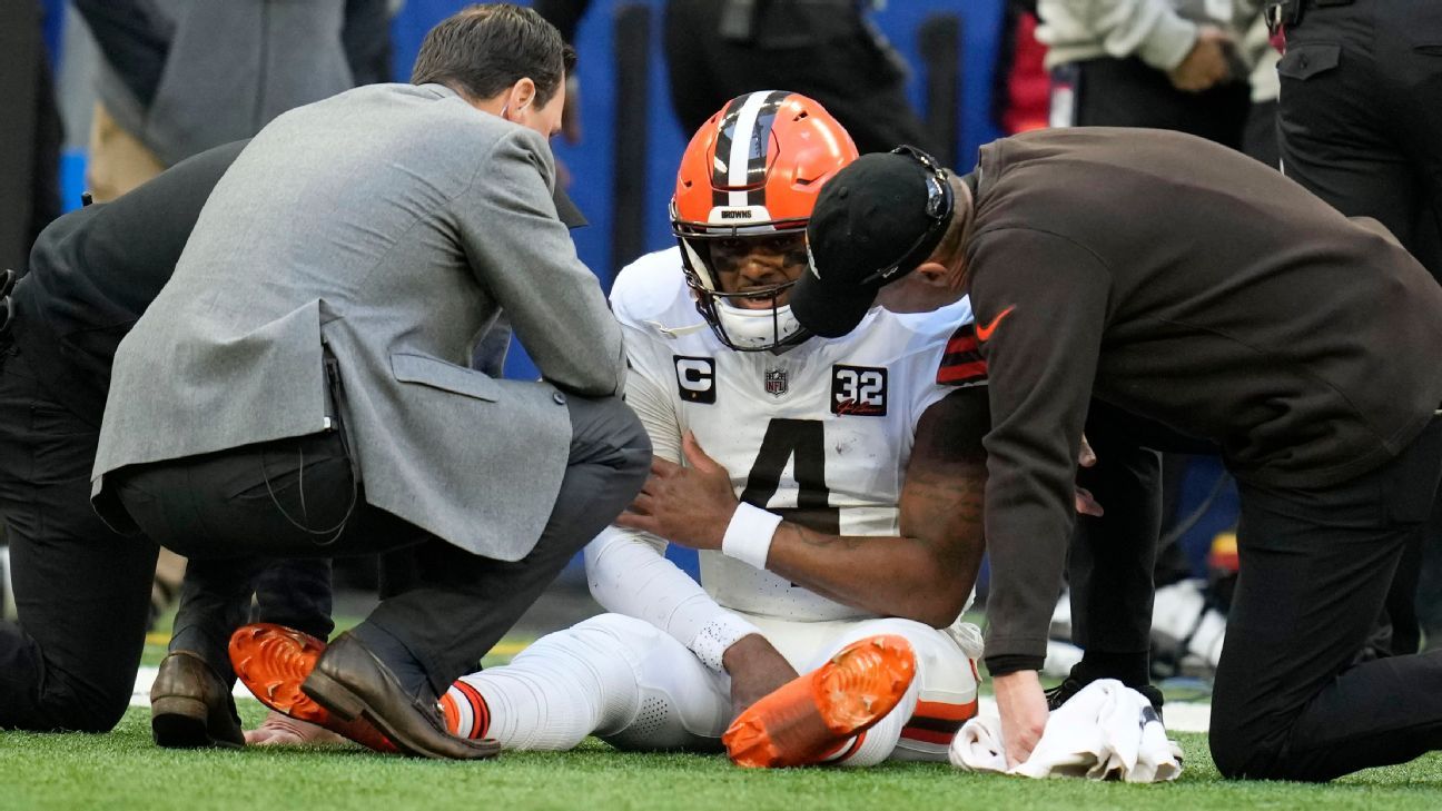 Browns reemplazaron a Deshaun Watson por razones desconocidas - ESPN