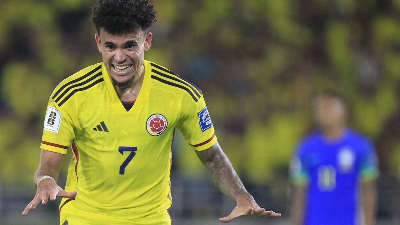 Sigue el riesgo de doble amarilla para Luis Díaz y otros tres jugadores en Colombia - ESPN