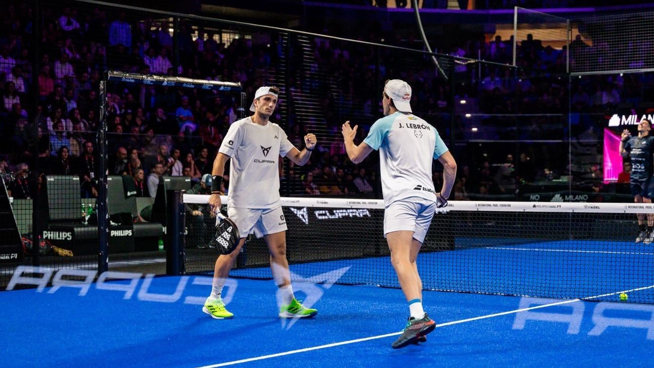 Premier Padel de Milán: Lebrón-Galán vencieron a Di Nenno-Stupaczuk y son campeones - ESPN