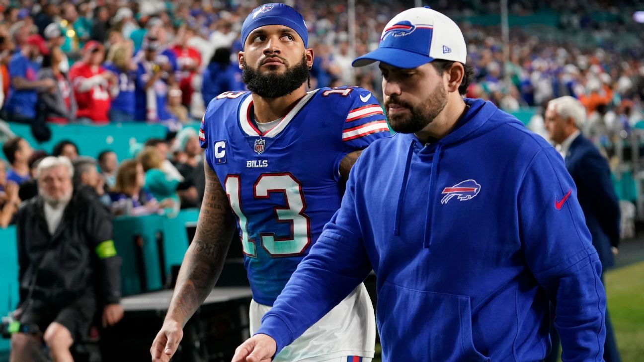 Bills rule out WR Gabe Davis vs. Dolphins with knee injury - ESPN