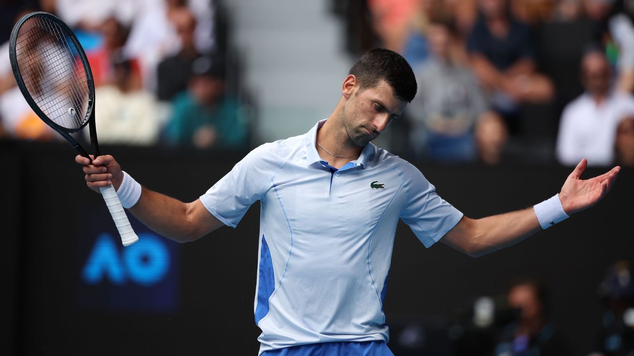 Djokovic sufrió su peor primer set en el Australian Open desde 2013 - ESPN