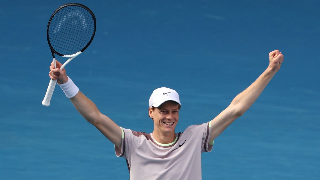 Sinner acabó con el reinado de Djokovic en Melbourne y jugará su primera final de Grand Slam - ESPN