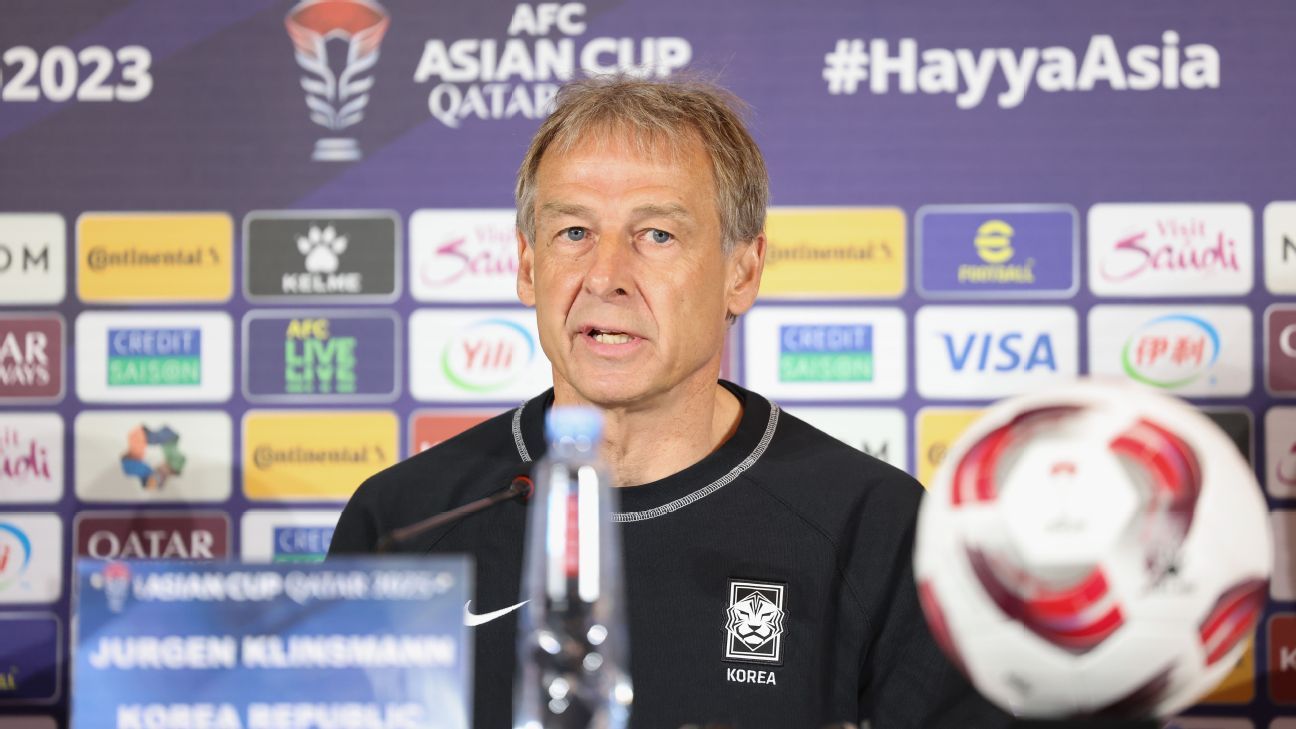 Klinsmann urges calm ahead of South Korea's Asian Cup semifinal - ESPN