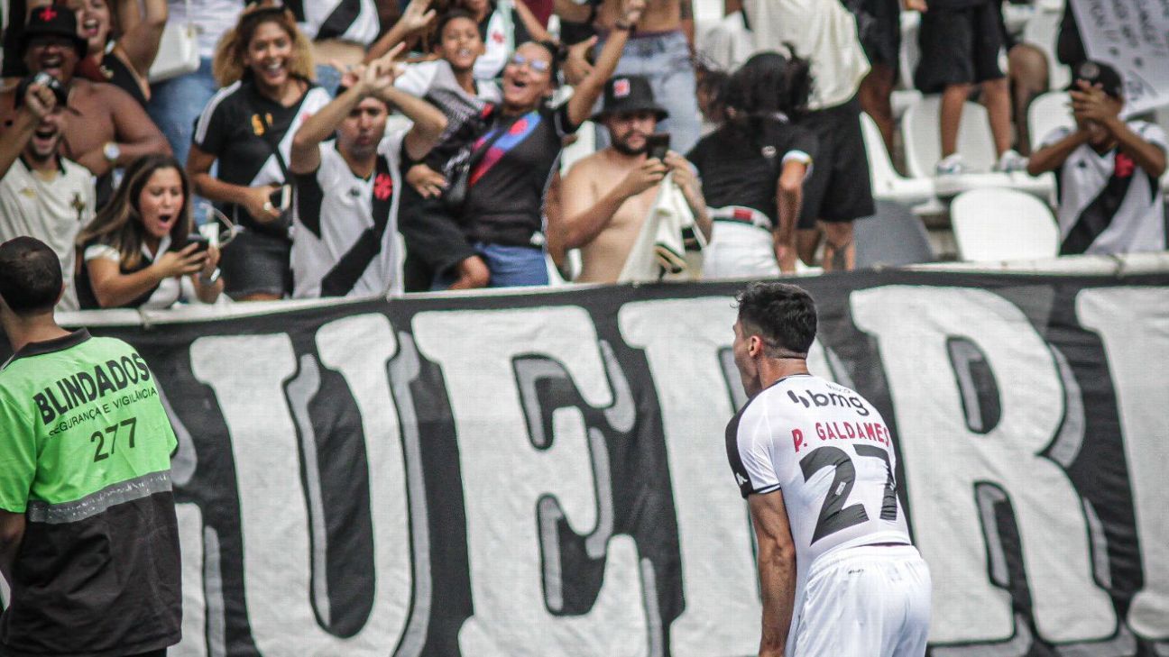 Pablo Galdames marcó su primer gol en Vasco da Gama - ESPN