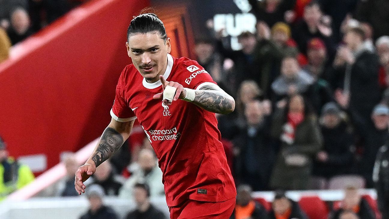 Según un análisis estadístico, Darwin Núñez es el mejor delantero de la Premier League - ESPN