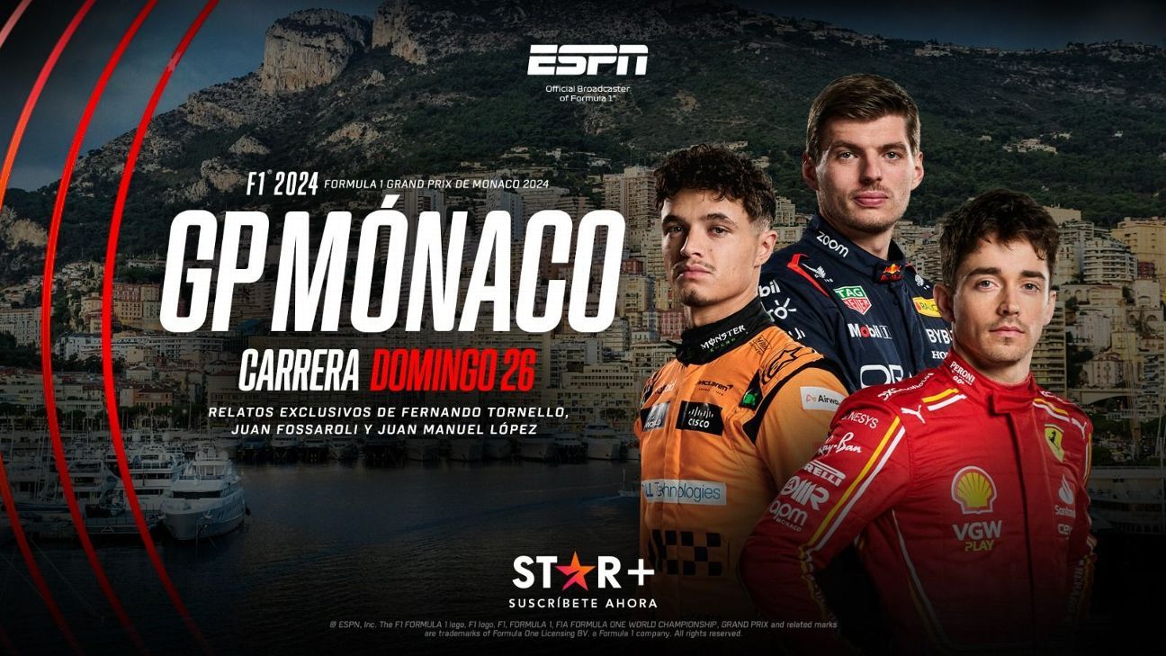 Cómo ver GP de Mónaco de Fórmula 1 por Star+ - ESPN