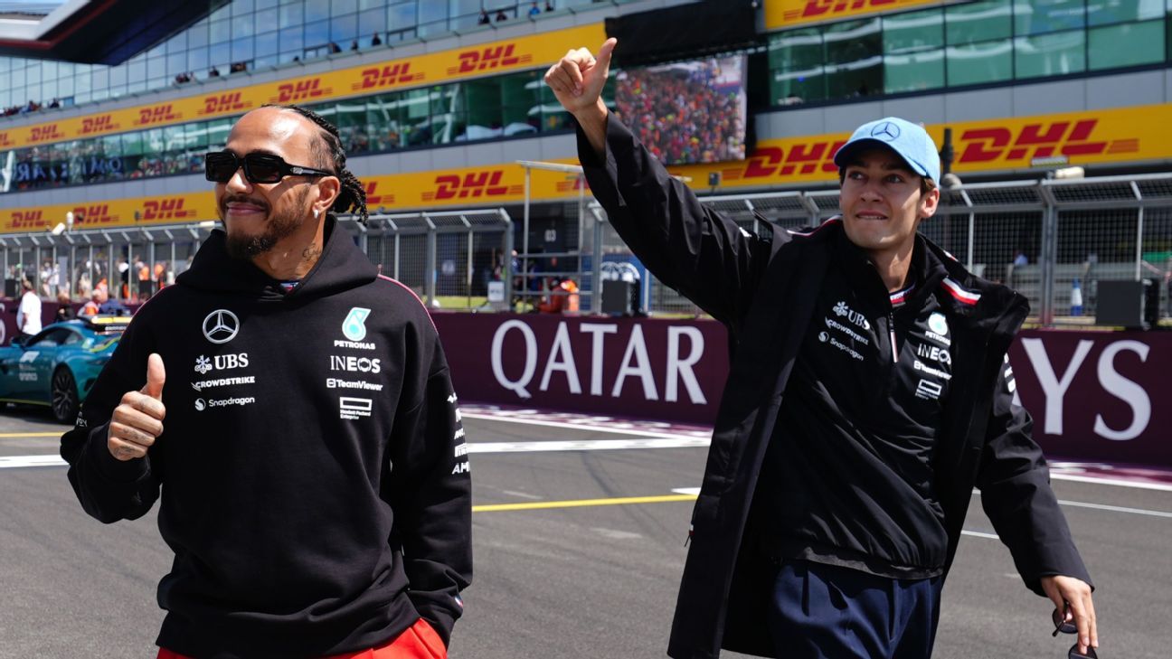 Lewis Hamilton would stay at Mercedes with new form - Russell - ESPN