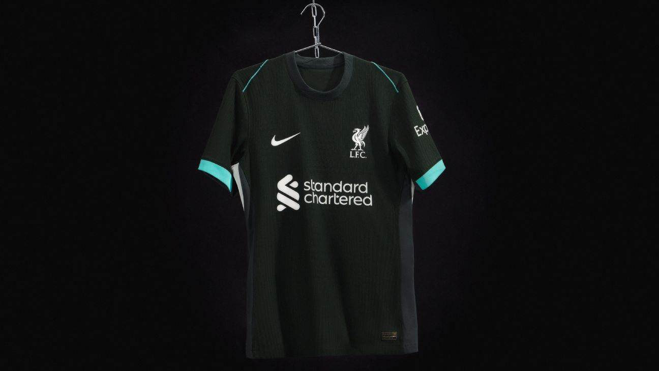 Liverpool go dark with new away kit for 2024-25 season - ESPN