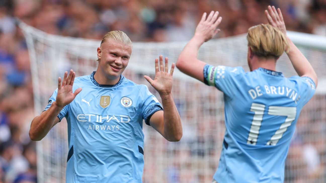 Haaland cumple 100 juegos con el City y apunta a ser histórico - ESPN