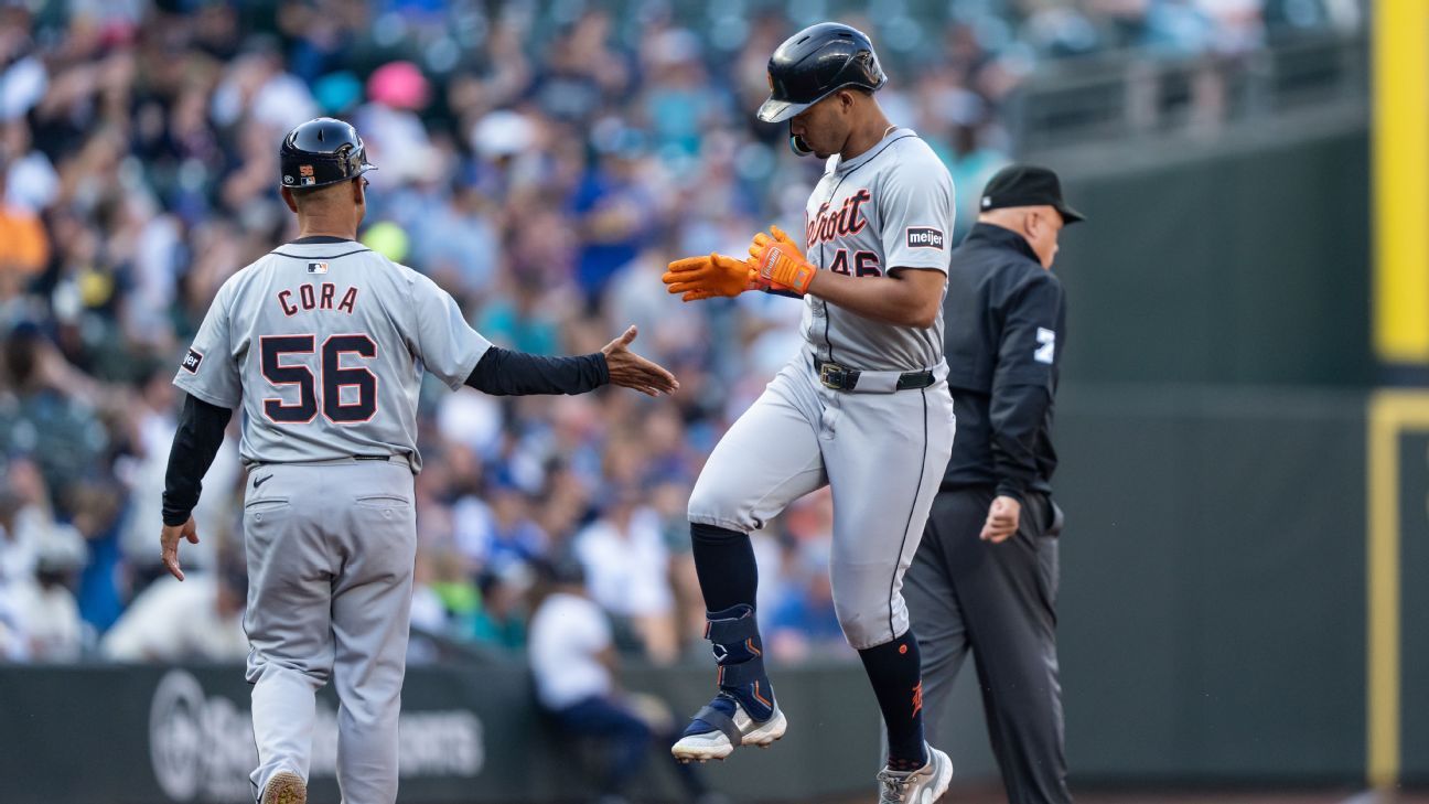 Tigers rookie outfielder Wenceel Perez returning from IL (oblique) - ESPN