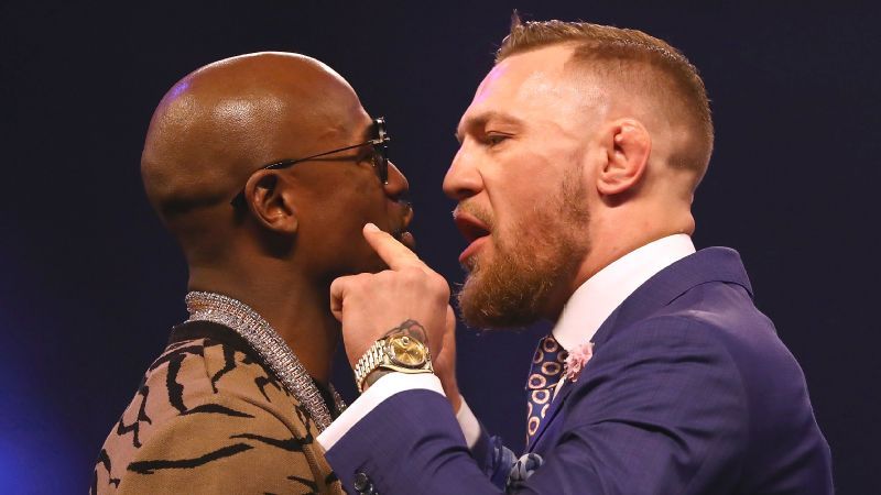 Image result for floyd and conor trash talk