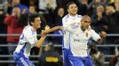 Barca hit four, Juve on top