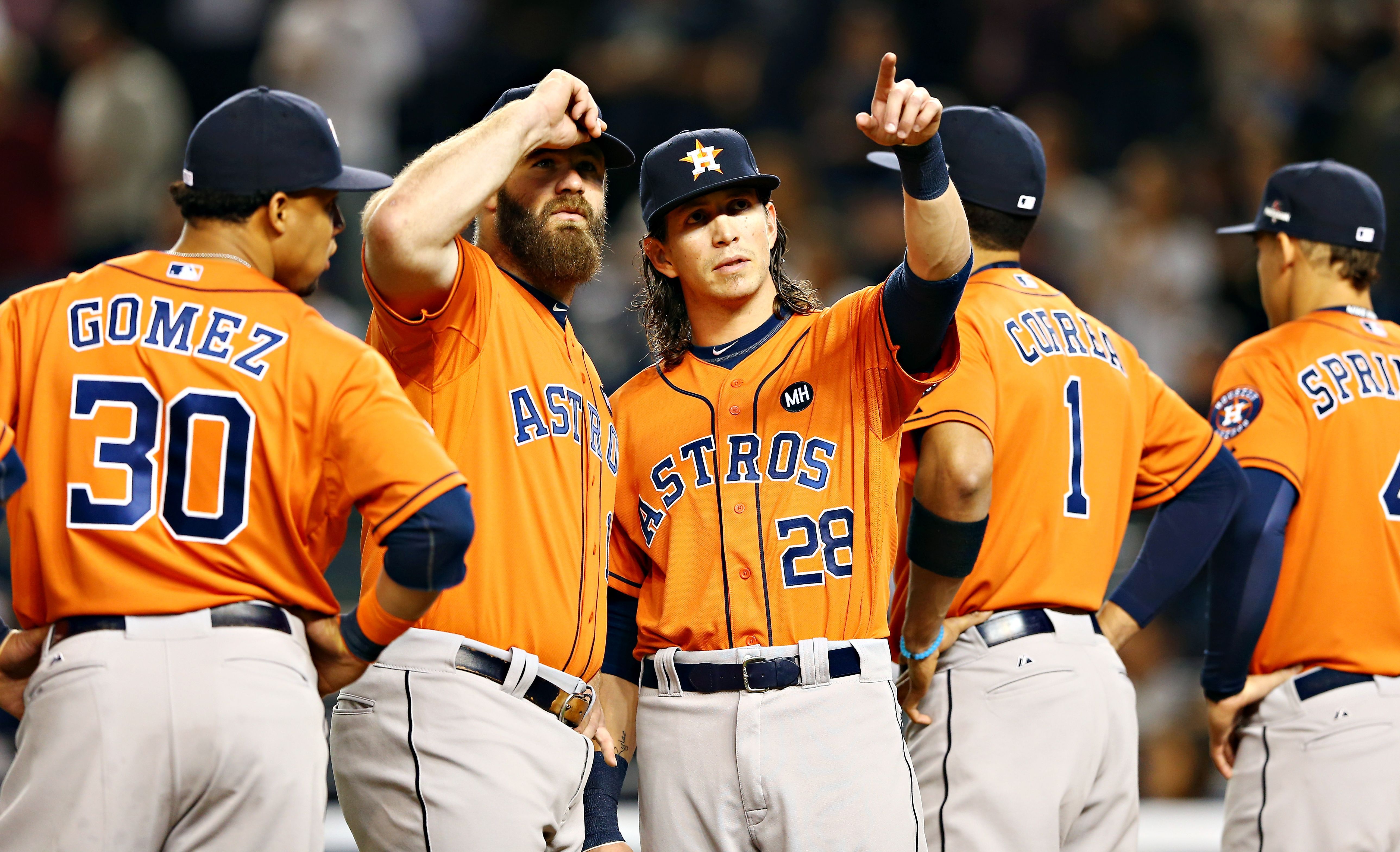 Son todo concentración Juego de comodines LA Astros vs. Yankees ESPN