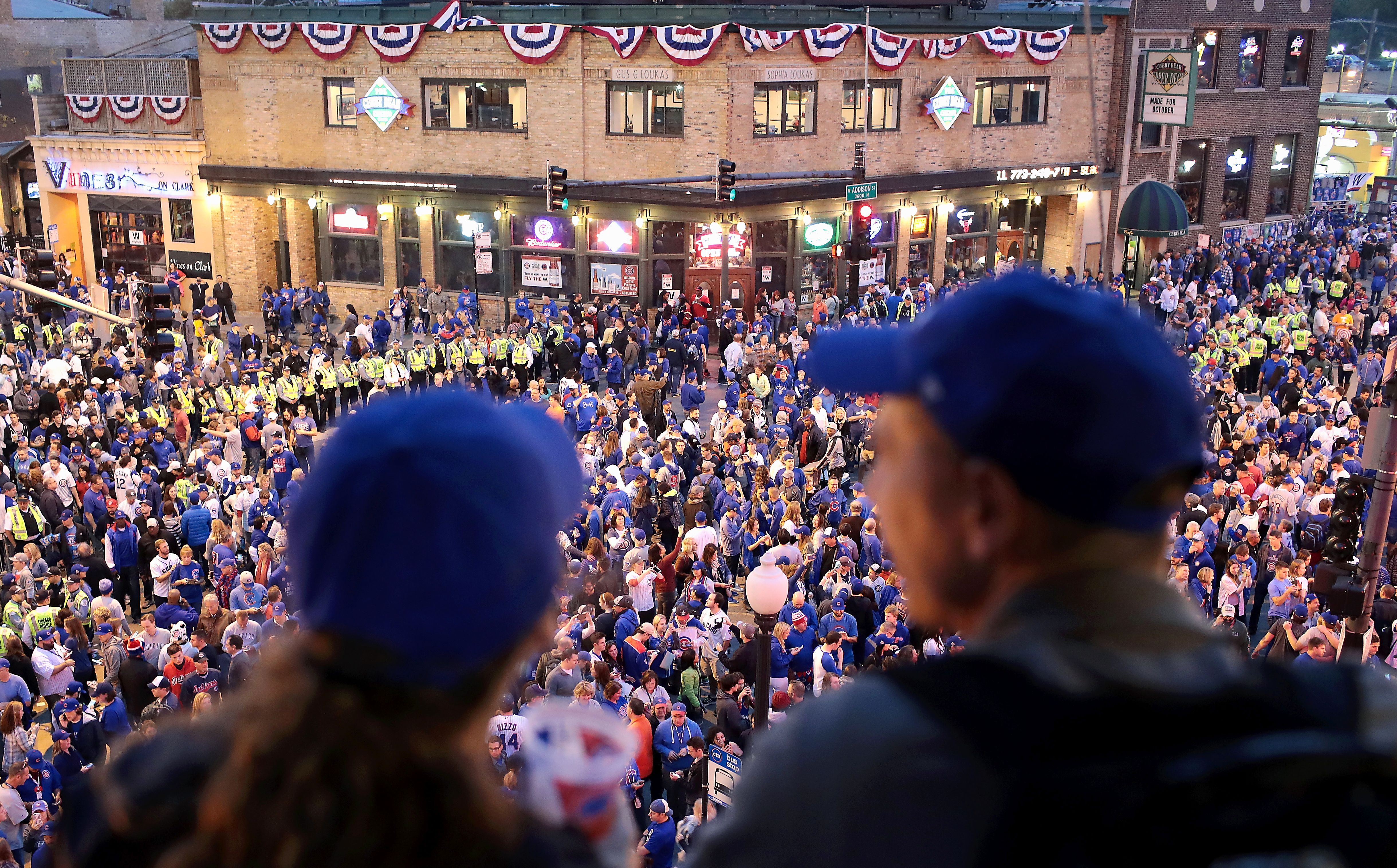 Ambientazo en el Wrigley Field