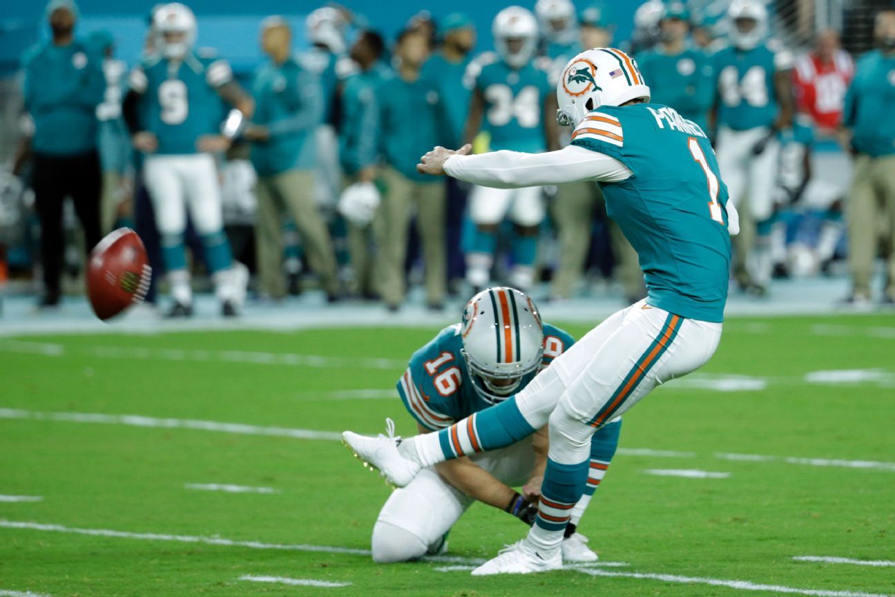 Cody Parkey, K, Miami Dolphins