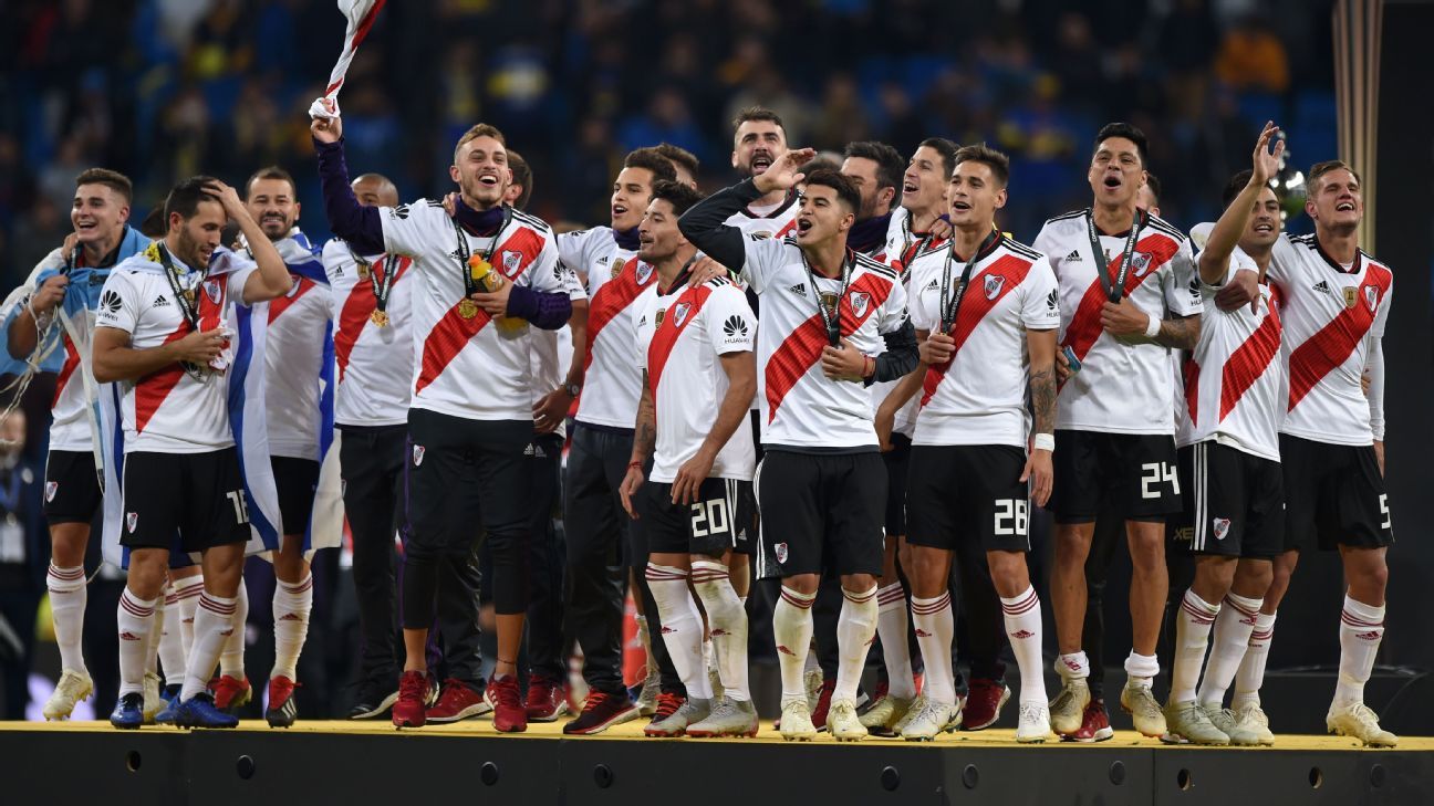 Los festejos de River Plate campe�n de la Copa Libertadores 2018