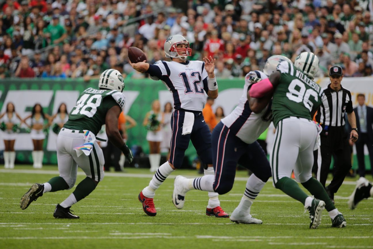 Tom Brady consigui la victoria N 187 en temporada regular de su carrera sobre los New York Jets.