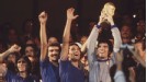 Dino Zoff holds the World Cup aloft in 1982