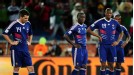 France players look dejected against Mexico