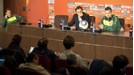 Dunga smoulders at a press conference