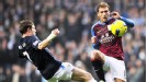 James Milner battles with Stiliyan Petrov