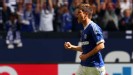 Klaas Jan Huntelaar celebrates scoring for Schalke