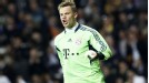 Manuel Neuer celebrates after his heroics put Bayern into the Champions League final