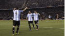 Gonzalo Higuain celebrates claiming a brace in Buenos Aires