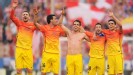 Barcelona celebrate their title win
