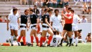 Jose Batista is shown a red card inside the first minute after a violent tackle on Gordon Strachan