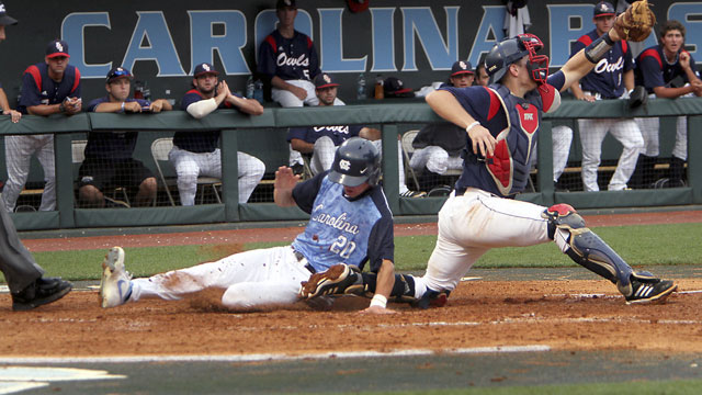 #2 Florida Atlantic vs. #1 North Carolina (Site 1/ Game 7): 2013 NCAA Baseball Regionals