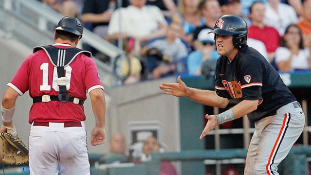 #3 Oregon State vs. Indiana (Game #9): 2013 NCAA College World Series