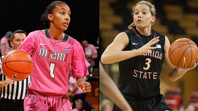 Miami (FL) vs. #23 Florida State (Quarterfinal #1 - Outermarket): ACC Women's Basketball Tournament
