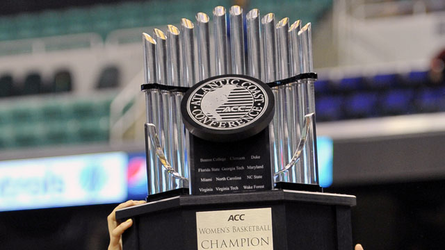 ACC Women's Basketball Tournament Trophy Presentation