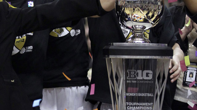 Big Ten Women's Tournament Trophy Presentation